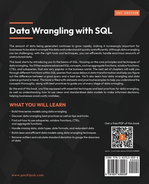 Produktbild: Data Wrangling with SQL