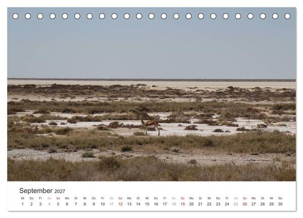 Produktbild: Namibia - Landschaftseindr&uuml;cke (Tischkalender 2027 DIN A5 quer), CALVENDO Monatskalender