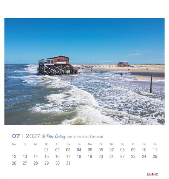 Produktbild: St. Peter-Ording und die Halbinsel Eiderstedt Postkartenkalender 2027 - und die Halbinsel Eiderstedt