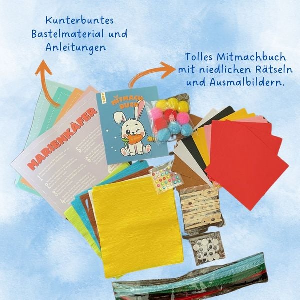 Produktbild: Bastelbox Ostern. Mit Anleitungen, Bastelmaterial und Mitmachbuch