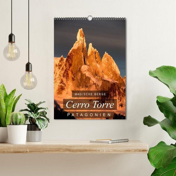 Produktbild: Magische Berge Patagoniens: Cerro Torre (Wandkalender 2026 DIN A3 hoch), CALVENDO Monatskalender