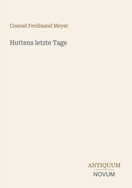 Produktbild: Huttens letzte Tage