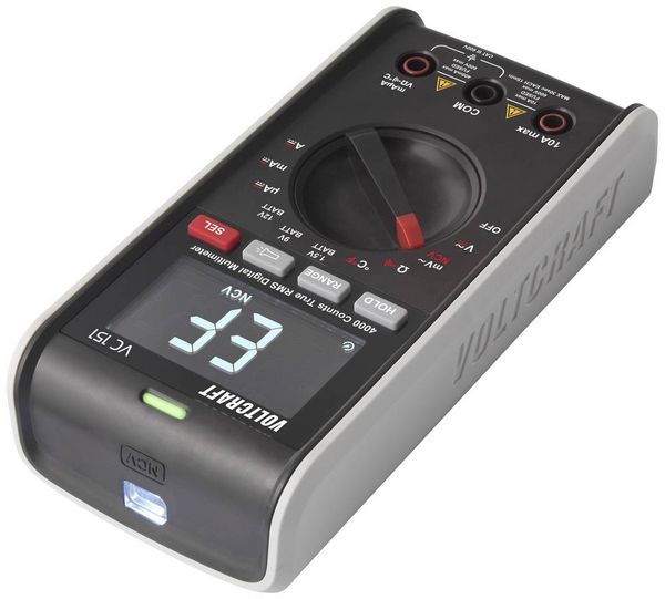 Produktbild: VOLTCRAFT VC151 Hand-Multimeter digital CAT III 600V Anzeige (Counts): 4000