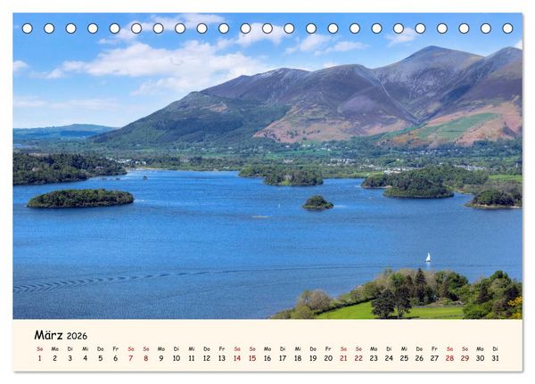 Produktbild: Lake District England (Tischkalender 2026 DIN A5 quer), CALVENDO Monatskalender
