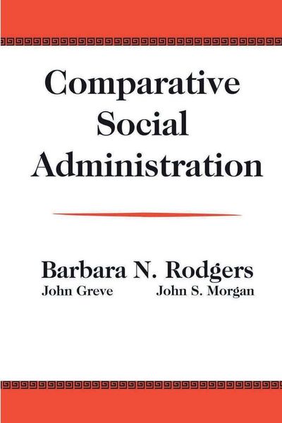 Produktbild: Comparative Social Administration