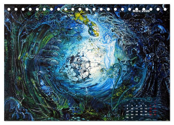 Produktbild: Phantastische Kunst (Tischkalender 2026 DIN A5 quer), CALVENDO Monatskalender