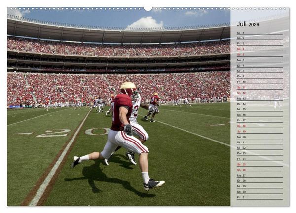 Produktbild: American Football - Touchdown (hochwertiger Premium Wandkalender 2026 DIN A2 quer), Kunstdruck in Hochglanz