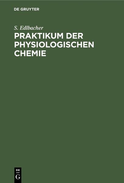 Produktbild: Praktikum der physiologischen Chemie