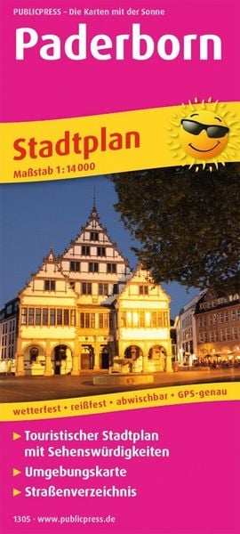 Produktbild: Publicpress Stadtplan Paderborn 1:14.000