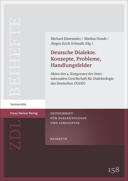 Produktbild: Deutsche Dialekte. Konzepte, Probleme, Handlungsfelder