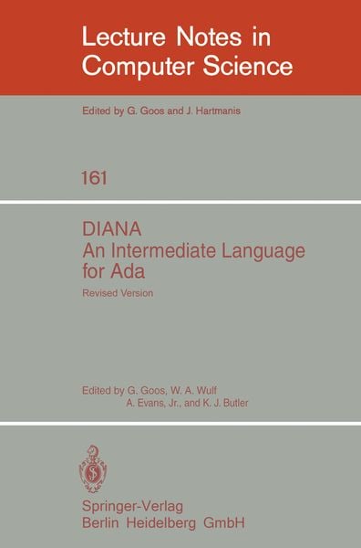 Produktbild: DIANA. An Intermediate Language for Ada