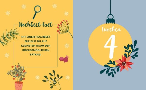 Produktbild: Mein Adventskalender-Buch &ndash; Ho, Ho, Hochbeetliebe