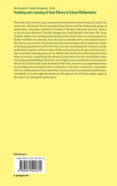 Produktbild: Teaching and Learning of Knot Theory in School Mathematics