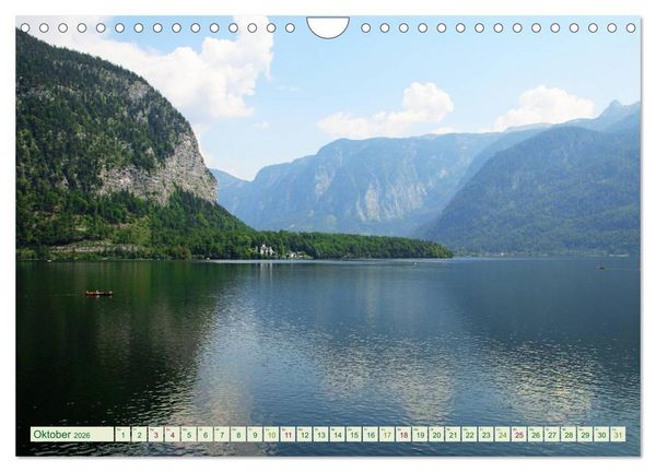 Produktbild: Hallstatt, Marktgemeinde am Hallst&auml;tter See (Wandkalender 2026 DIN A4 quer), CALVENDO Monatskalender