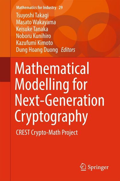 Produktbild: Mathematical Modelling for Next-Generation Cryptography