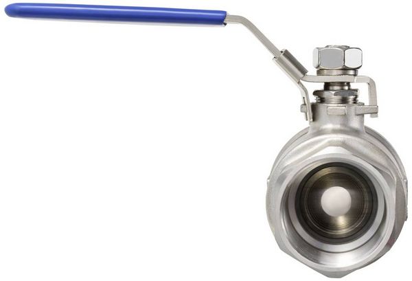 Produktbild: TRU COMPONENTS TC-2PC-DN40-316 TC-12770364 Standard-Kugelhahn Innengewinde: G1 1/2" 64 bar (max) 1 St.