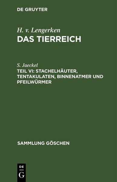 Produktbild: Stachelh&auml;uter, Tentakulaten, Binnenatmer und Pfeilw&uuml;rmer