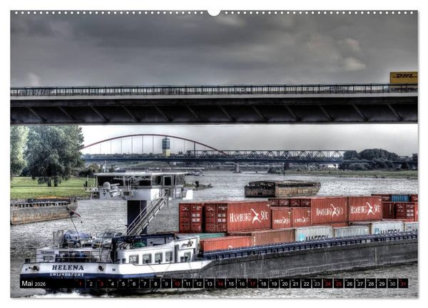 Produktbild: Duisburg am Rhein - R(h)einblicke (hochwertiger Premium Wandkalender 2026 DIN A2 quer), Kunstdruck in Hochglanz
