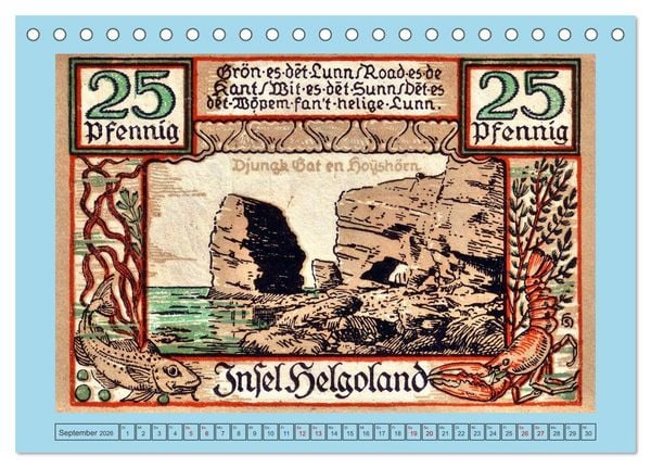 Produktbild: Gru&szlig; aus Helgoland (Tischkalender 2026 DIN A5 quer), CALVENDO Monatskalender