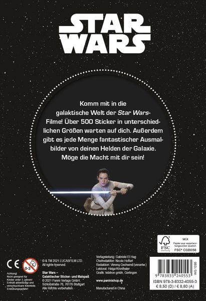 Produktbild: Star Wars: Galaktischer Sticker- und Malspa&szlig;