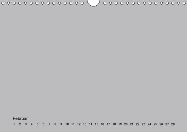 Produktbild: Geburtstags - Bastelkalender - Grau (Wandkalender immerw&auml;hrend DIN A4 quer)