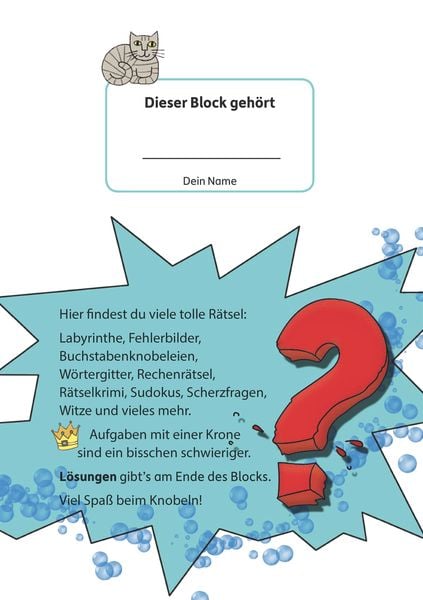 Rätselblock ab 9 Jahre - Band 1