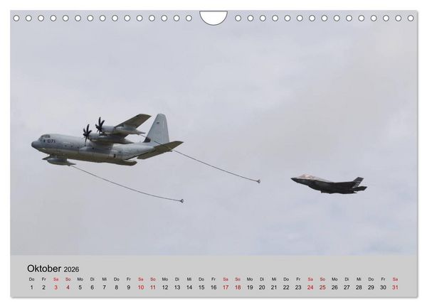 Produktbild: Transportflugzeug C-130 Hercules (Wandkalender 2026 DIN A4 quer), CALVENDO Monatskalender