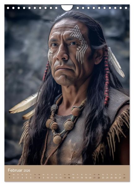 Produktbild: Schamanische Seelen: Mystische Indianerportraits (Wandkalender 2026 DIN A4 hoch), CALVENDO Monatskalender