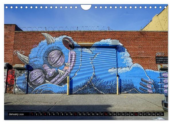 Produktbild: NYC Street Art (Wall Calendar 2026 DIN A4 landscape), CALVENDO 12 Month Wall Calendar