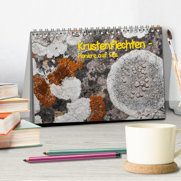 Produktbild: Krustenflechten - Pioniere auf Fels (Tischkalender 2026 DIN A5 quer), CALVENDO Monatskalender