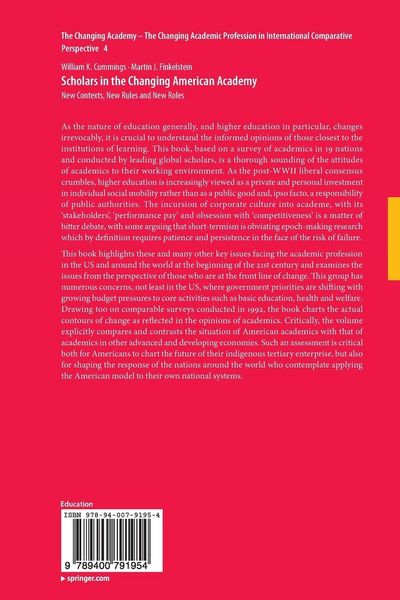 Produktbild: Scholars in the Changing American Academy