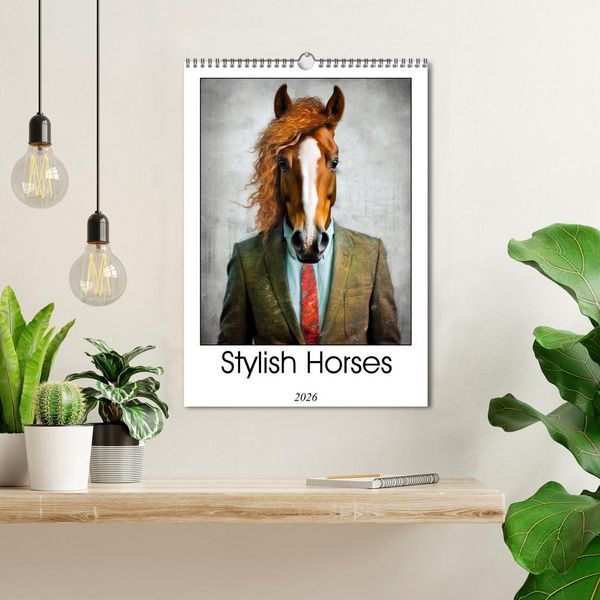 Produktbild: Stylish Horses (Wall Calendar 2026 DIN A3 portrait), CALVENDO 12 Month Wall Calendar