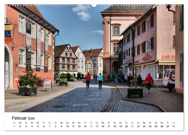 Produktbild: Gengenbach - romantisches Kleinod im Schwarzwald (hochwertiger Premium Wandkalender 2026 DIN A2 quer), Kunstdruck in Hochglanz