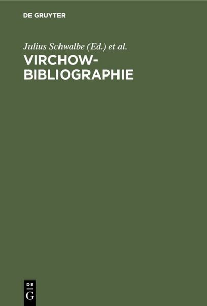 Produktbild: Virchow-Bibliographie