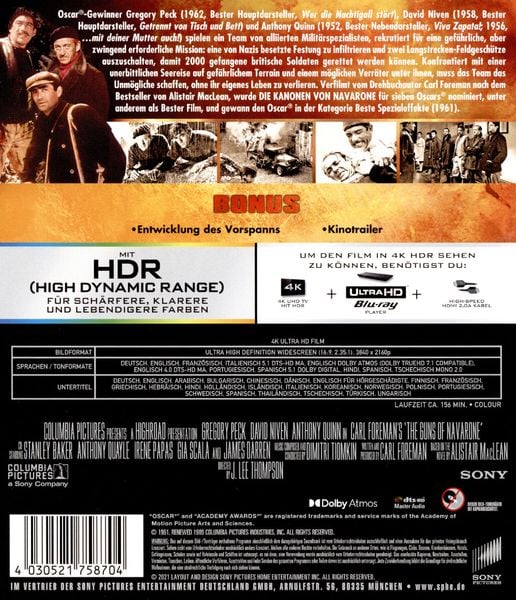 Produktbild: Die Kanonen von Navarone (4K Ultra HD)
