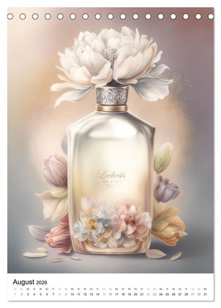 Produktbild: Parfum Eleganz im Glas (Tischkalender 2026 DIN A5 hoch), CALVENDO Monatskalender