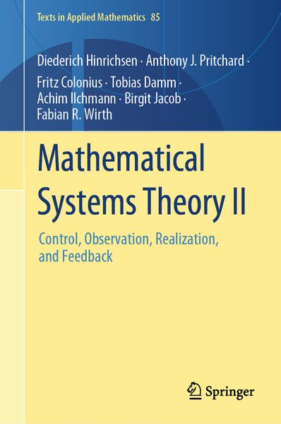Produktbild: Mathematical Systems Theory II