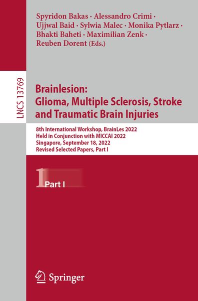 Produktbild: Brainlesion: Glioma, Multiple Sclerosis, Stroke and Traumatic Brain Injuries