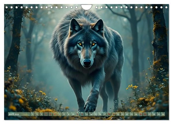 Produktbild: Regards Sauvages &ndash; Rencontres au c&oelig;ur du monde sauvage (Calendrier mural 2026 DIN A4 vertical), CALVENDO calendrier mensuel