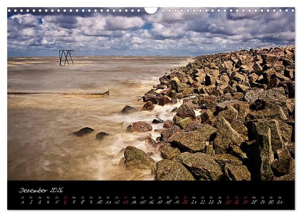 Produktbild: Friedrichskoog Buhnen und Salzwiesen (Wandkalender 2026 DIN A3 quer), CALVENDO Monatskalender