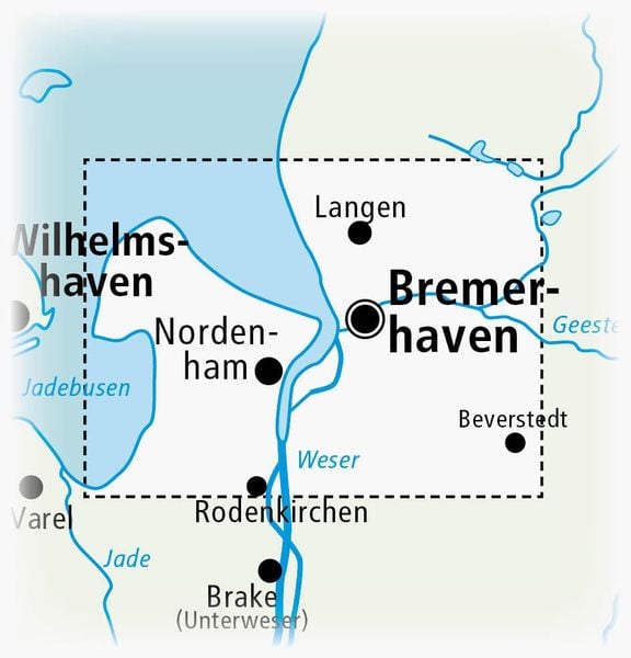 Produktbild: Bremerhaven - Nordenham - Butjadinger Land 1:50 000