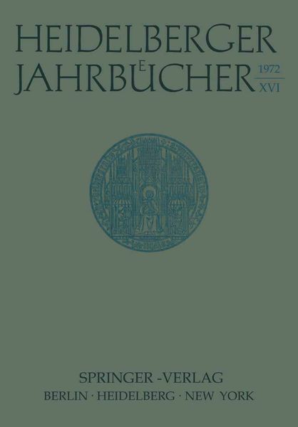 Produktbild: Heidelberger Jahrb&uuml;cher