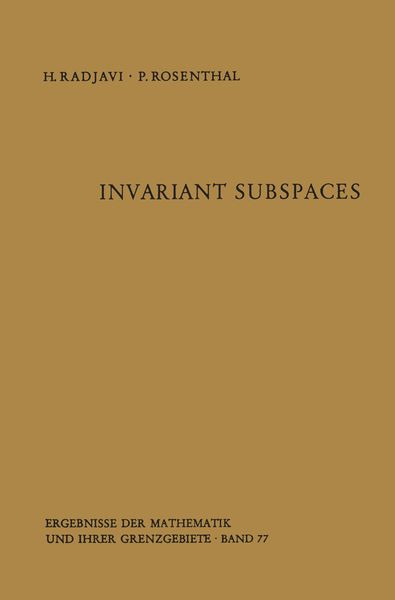 Produktbild: Invariant Subspaces