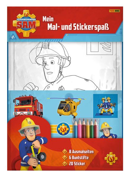 Produktbild: Feuerwehrmann Sam: Mein Mal- und Stickerspa&szlig;
