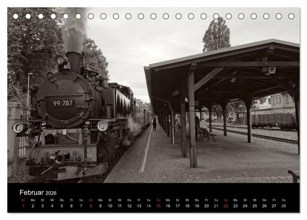 Produktbild: Ein Jahr mit der Schmalspurbahn aus Zittau (Tischkalender 2026 DIN A5 quer), CALVENDO Monatskalender