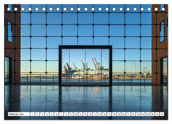 Produktbild: Urbane Impressionen: Hansestadt Hamburg - Tor zur Welt (Tischkalender 2026 DIN A5 quer), CALVENDO Monatskalender