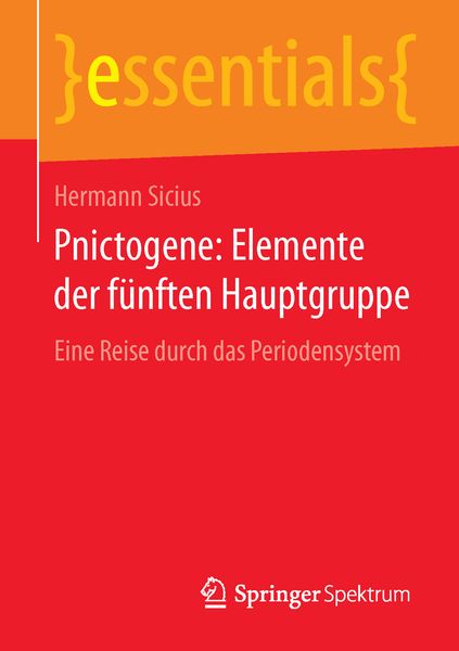 Produktbild: Pnictogene: Elemente der f&uuml;nften Hauptgruppe