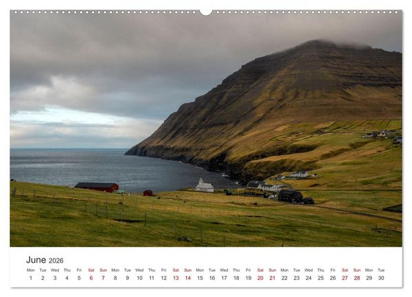 Produktbild: Autumn light at Faroe island (High Quality Premium Wall Calendar 2026 DIN A2 landscape),CALVENDO 12 Month Wall Calendar