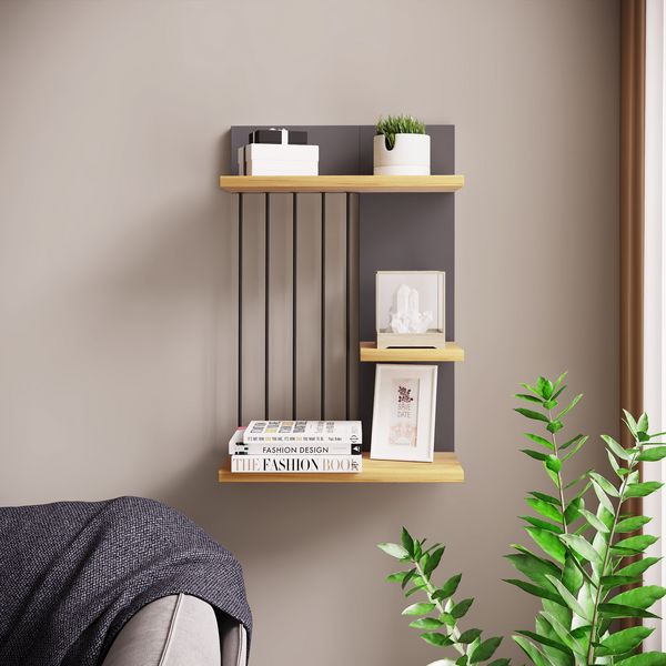Produktbild: Holz Wandregal H&auml;ngeregal Regal Dolira M