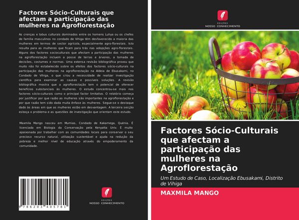 Produktbild: Factores S&oacute;cio-Culturais que afectam a participa&ccedil;&atilde;o das mulheres na Agrofloresta&ccedil;&atilde;o
